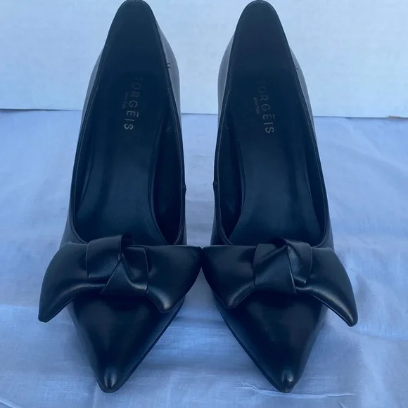 Torgeis Tamrina Black Women's Heels with Bow Detail - Picture 8 of 11